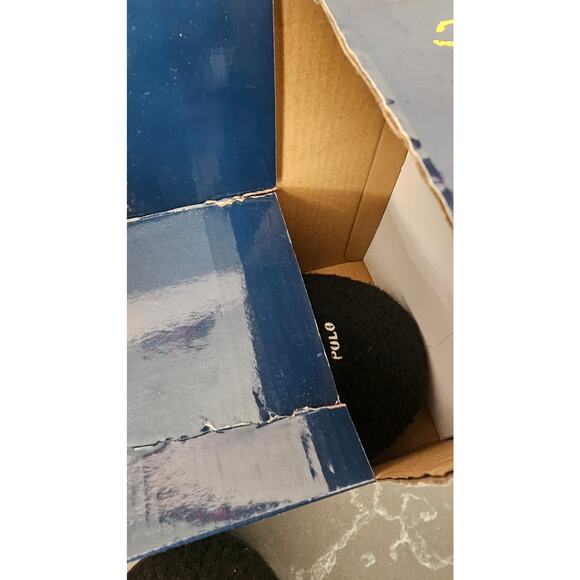 Polo Ralph Lauren Women's kayleigh Ski Bear Black Sherpa Fleece Scuff Slippers 9 - Picture 5 of 7